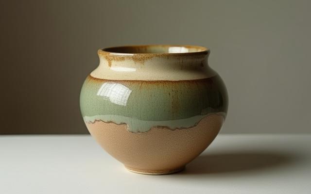 Individuell angefertigtes Keramikstück, von Hand geformt und glasiert.